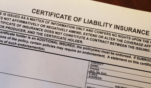 Certificates of Insurance – When should you require one? | FAQ