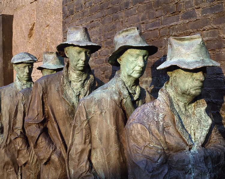 Bread Line Sculpture at FDR Memorial